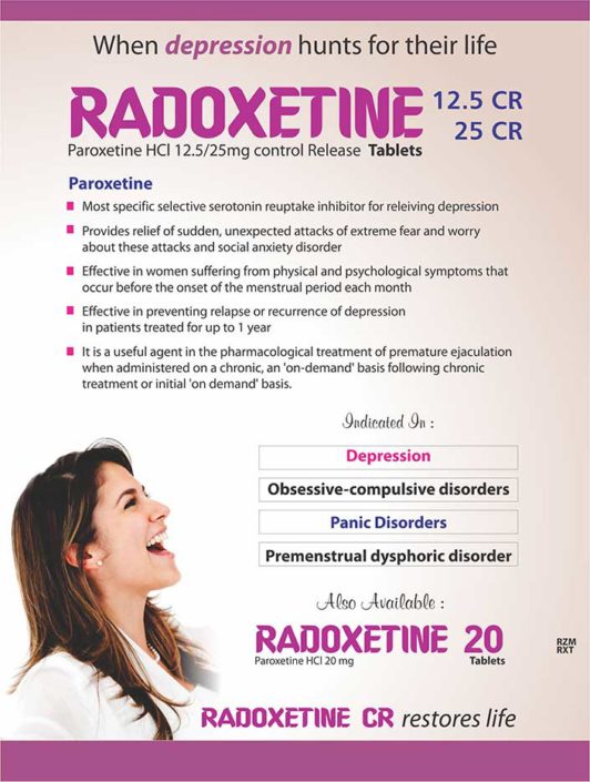 Radoxetine 12.5 CR/25 CR Tablets