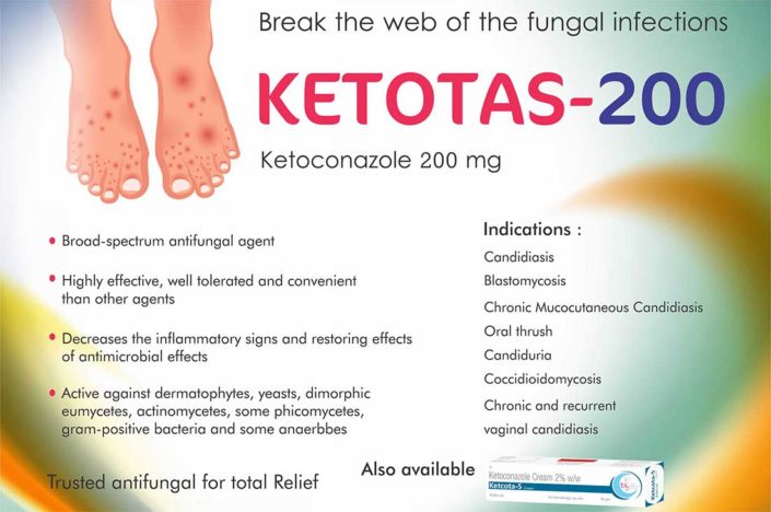 ketotas-200 | Ketoconazole Cream Derma PCD Franchise in Mohali India | The Aesthetic Sense