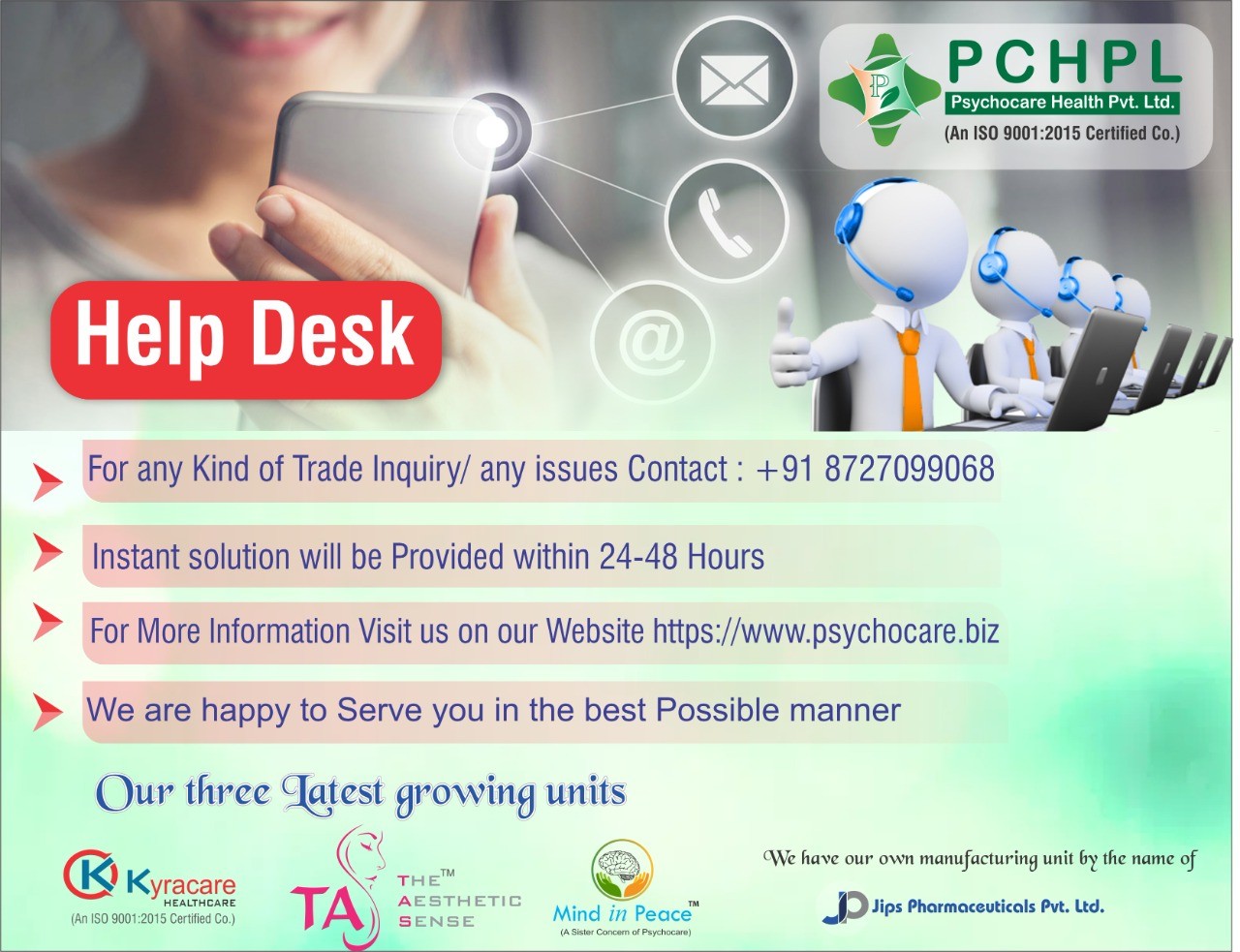 Help Desk Psychocare Health Pvt. Ltd
