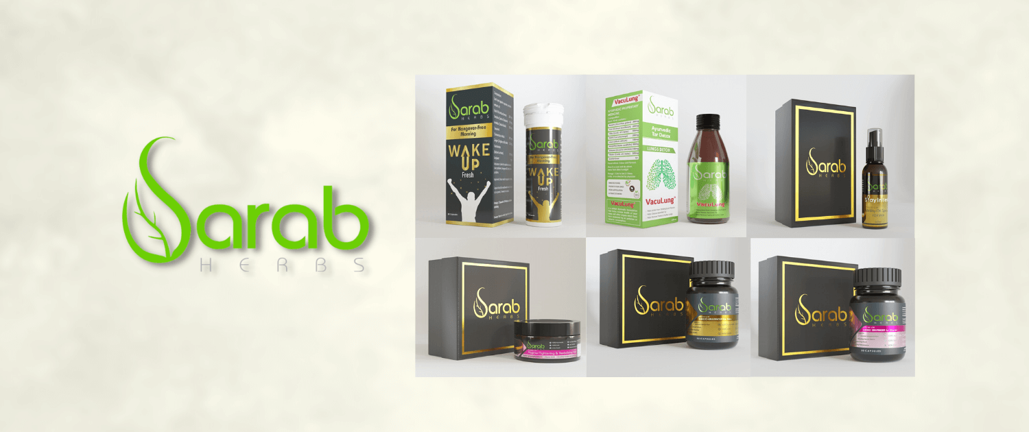 Sarab Herbs Ayurvedic Wellness Products Range for Men & Women
