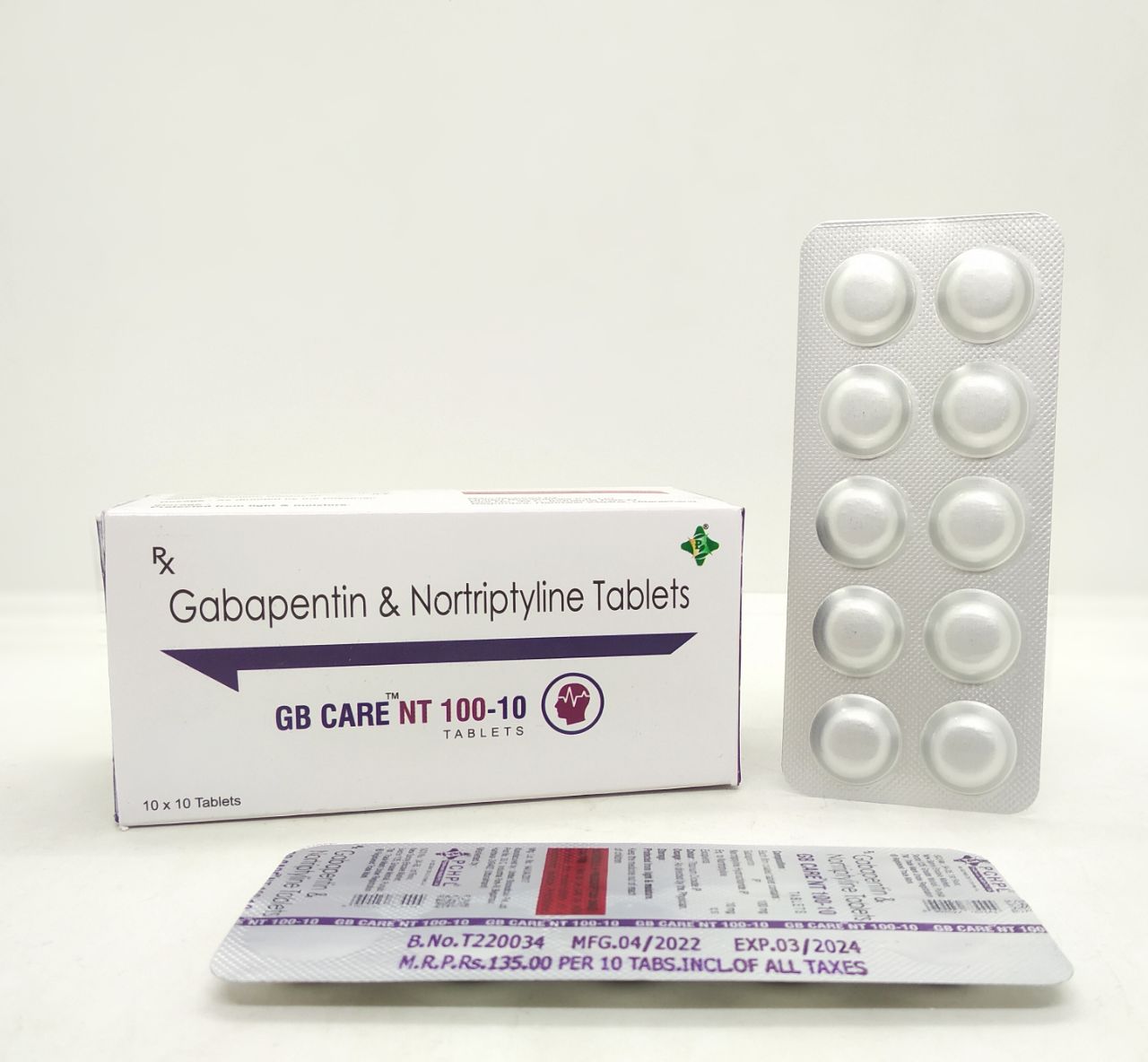 Gabapentin Nortriptyline tablets
