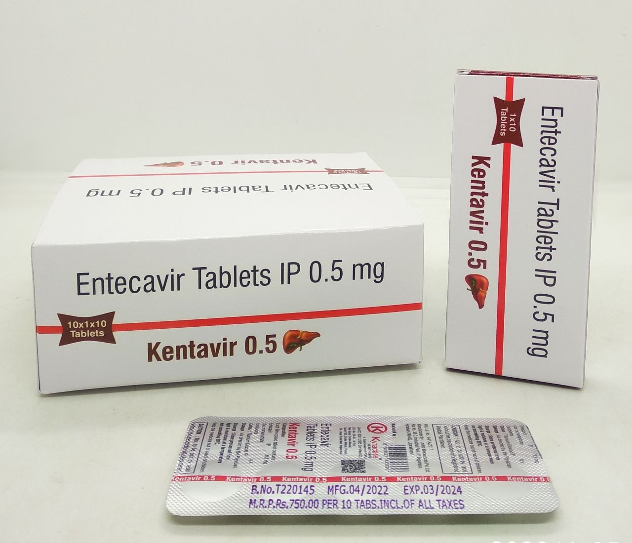 Entecavir Tablets IP 0.5 mg