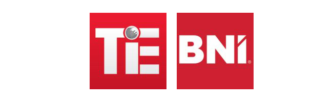 TiE and BNI Logo | Psychocare is Member of TiE and BNI