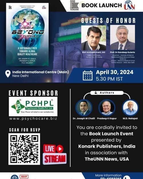 Join Us for the Book Launch of 'India Beyond The Pandemic' – A Celebration of Healthcare Resilience and Lessons Learned
