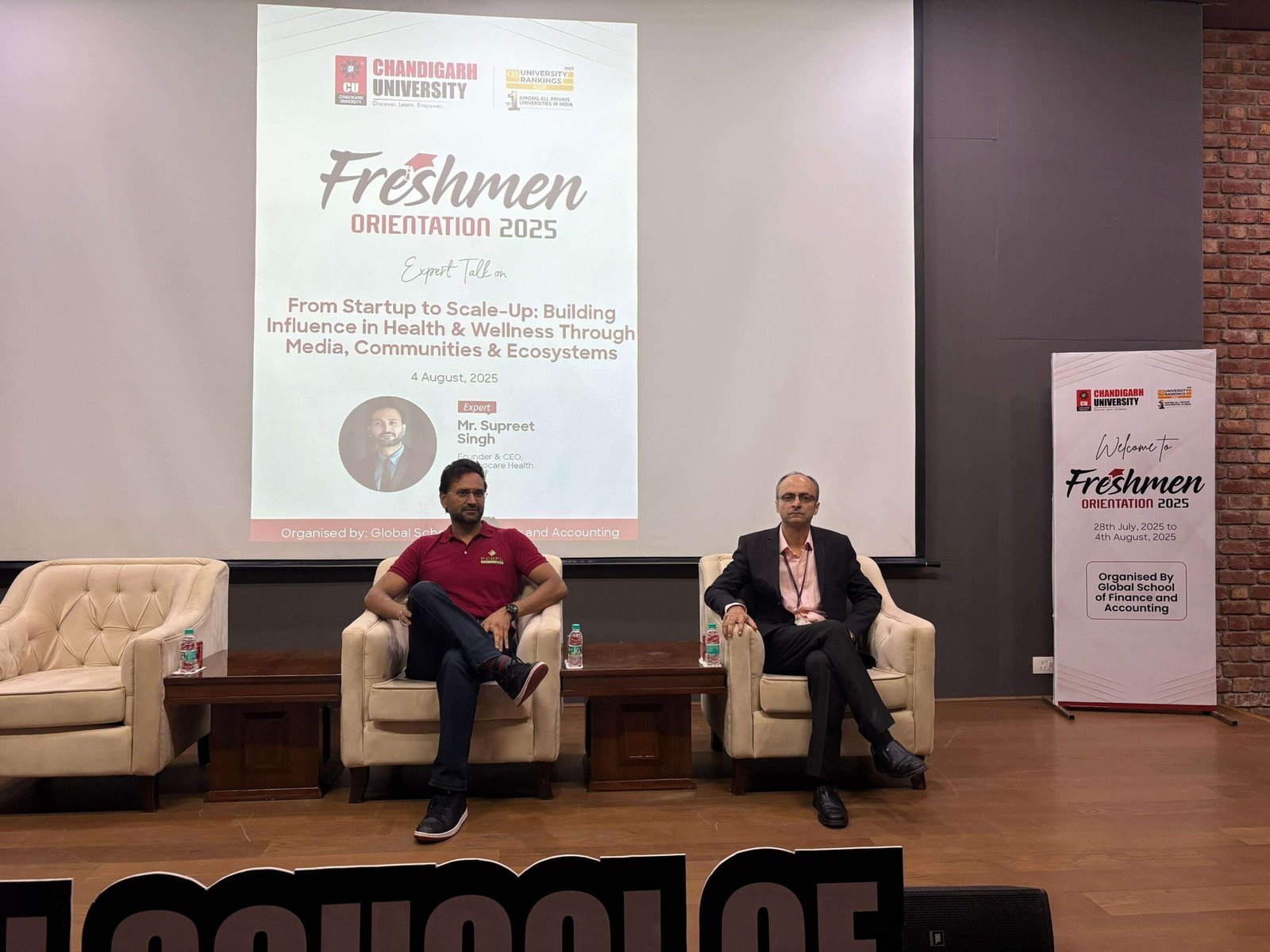 Supreet Singh at Chandigarh University: A Journey of Inspiration, Innovation & Entrepreneurship