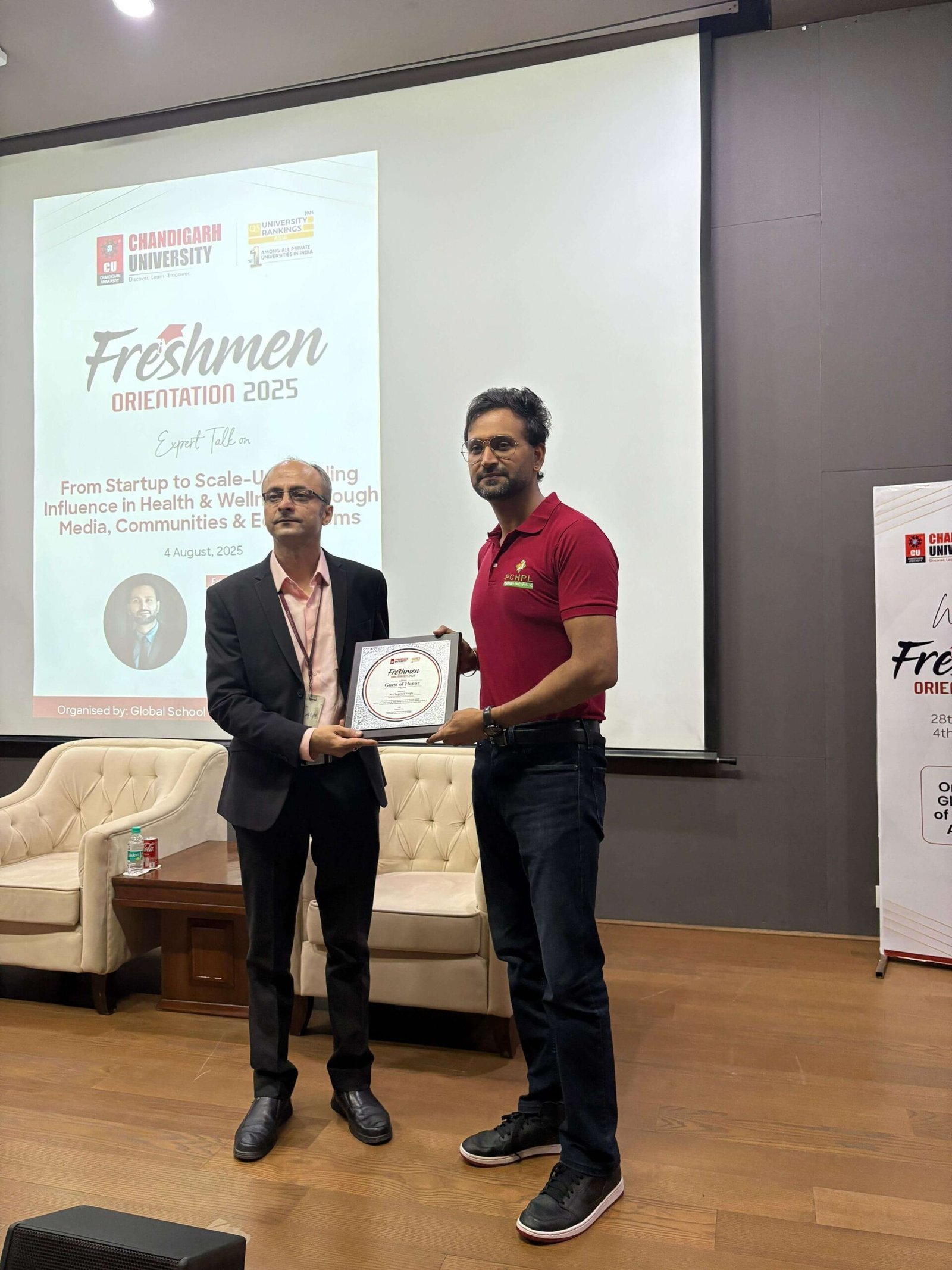 Supreet Singh at Chandigarh University: A Journey of Inspiration, Innovation & Entrepreneurship