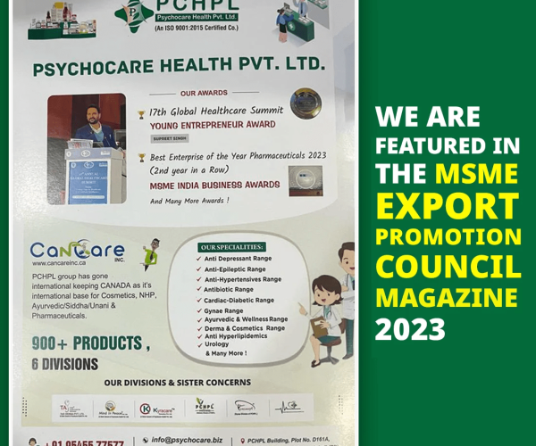 Psychocare Health MSME Export Promotion