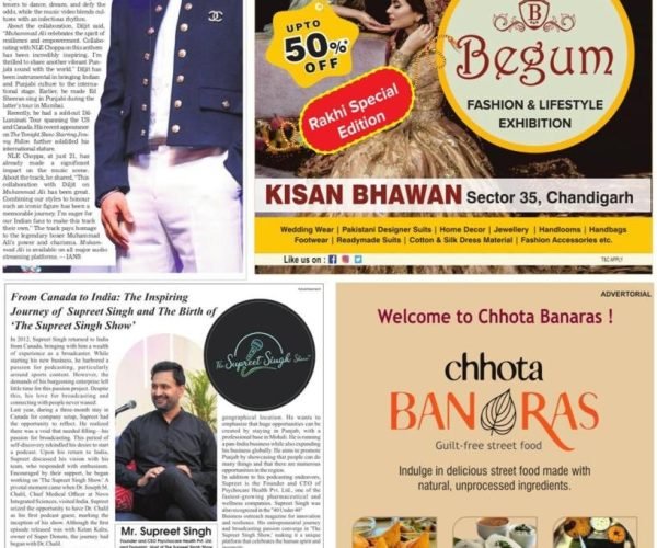 The Supreet Singh Show Featured in Tribune India’s Lifestyle Section